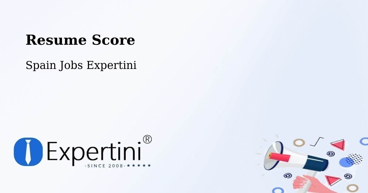 Resume Score & Job Description Match Tool – Ea - Spain Jobs Expertini